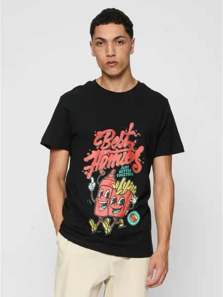 Тениска Mister Tee черно