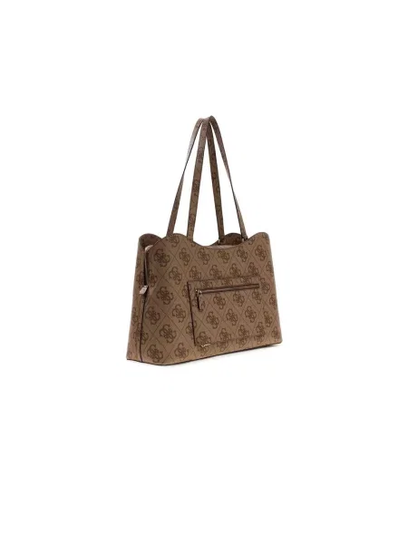 Guess torebka shopper JANIE brązowa
