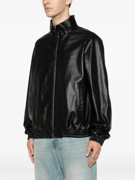 Geanta de piele Givenchy alergare negru