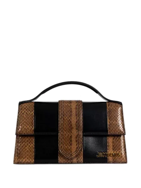 Geantă shopper Jacquemus maro