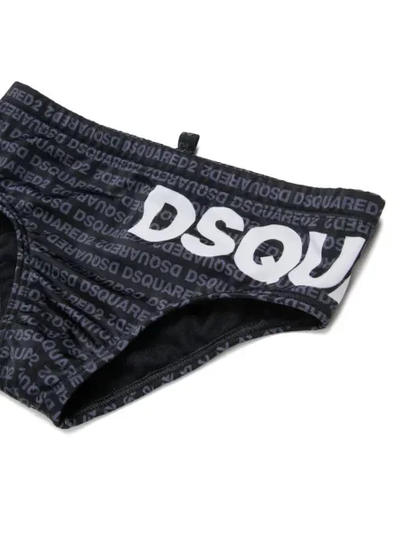 Kąpielówki dziecięce Dsquared2 czarne