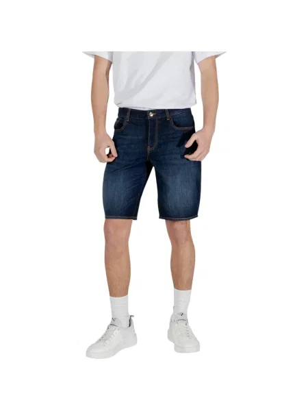 Pantaloni Eax albastru