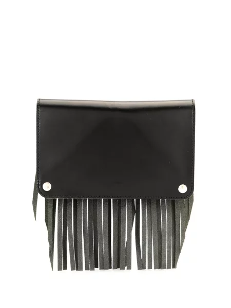 Iš natūralios odos piniginė Comme Des Garçons Wallet su kutais juoda
