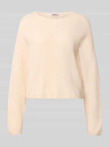 Sweter z dzianiny z mieszanki wełny z domieszką alpaki model IMENY' Drykorn różowy