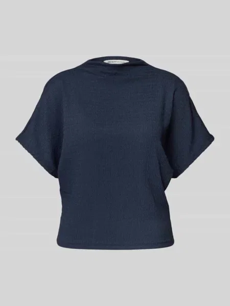 T-shirt o kroju regular fit z rękawami nietoperzowymi Tom Tailor Denim czarna