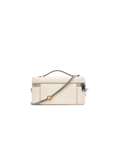 Kabelka Tory Burch Charlie Krémová