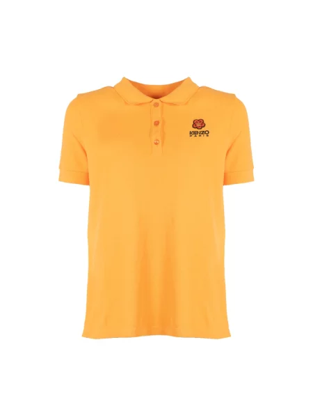 Koszulka polo Kenzo z logo pomarańczowa