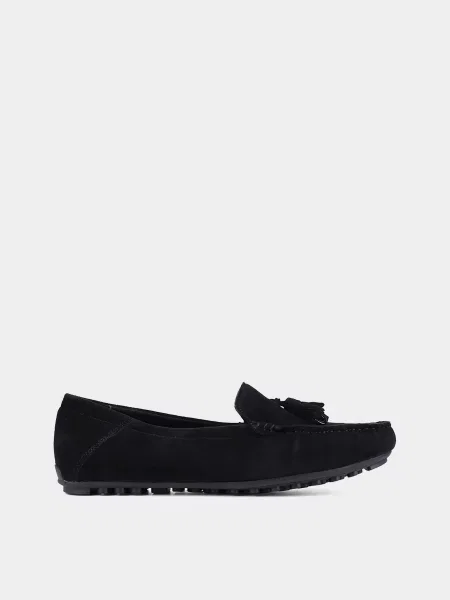 Велюровые мокасины Miraton черные