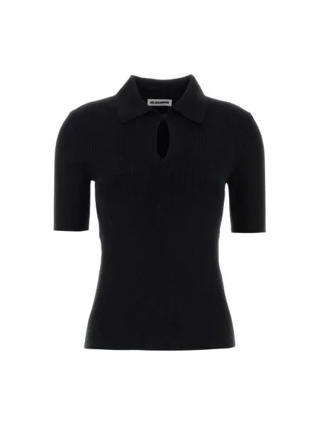 Polo Jil Sander wełniane czarne