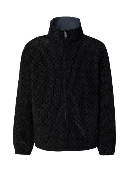 Calvin Klein Jeans Geacă de primăvară-toamnă gri bazalt negru