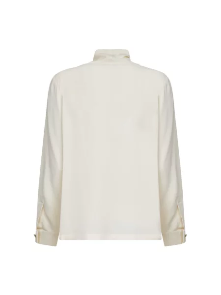 Lniana bluzka Max Mara biała