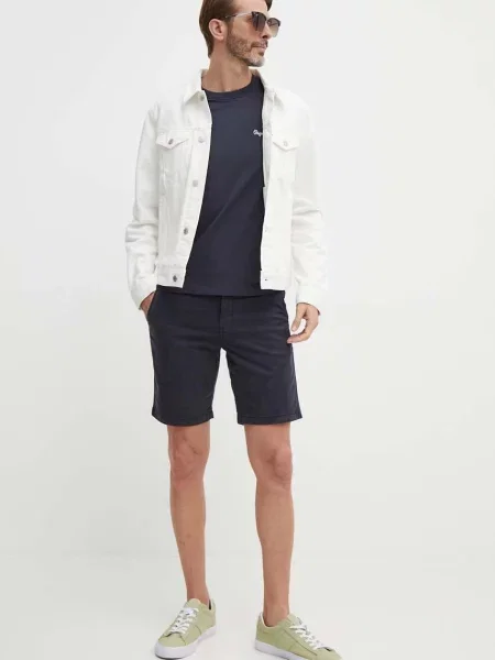 Pepe Jeans kratka majica SINGLE CLIFORD modra
