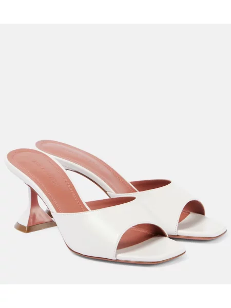 Usnjene mules Amina Muaddi bela