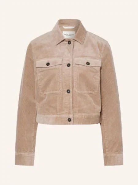 Marc O'polo Koszula Wierzchnia Z Sztruksu beige beżowa