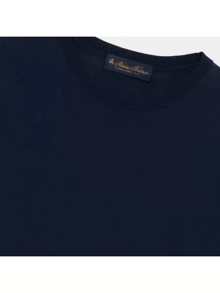 Dzianinowy sweter Brooks Brothers niebieski