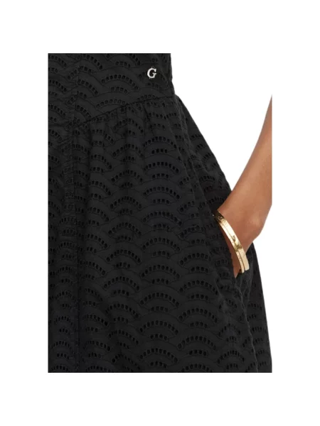 Sukienka midi Guess czarna
