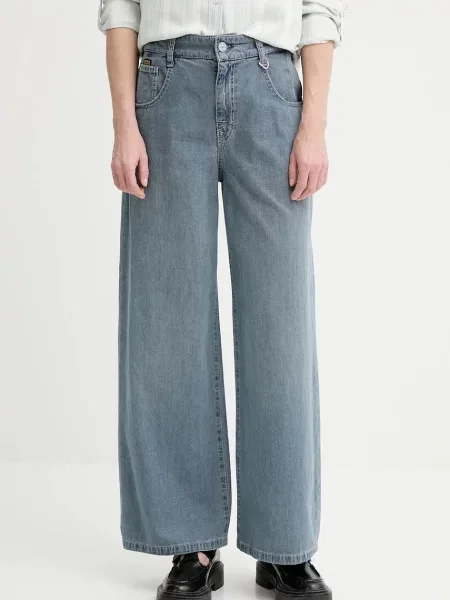 G-Star jeansy high waist niebieskie