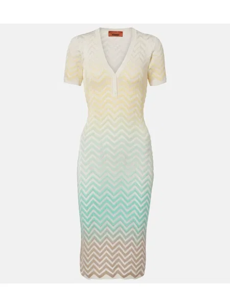 Rochie midi Missoni tricotate până la genunchi de costum
