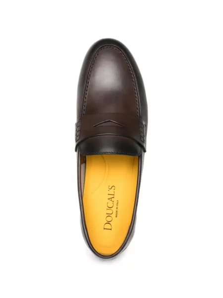 Pantofi loafer Doucal's din piele maro