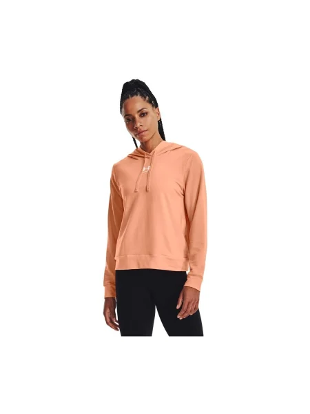 Hanorac cu glugă Under Armour din material terry portocaliu