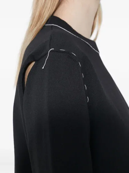 Пуловер Mm6 Maison Margiela черно