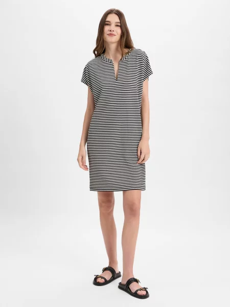 S.Oliver Sukienka Kobiety czarny|biały w 36 biała