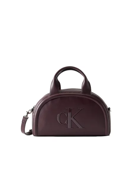 Calvin Klein Geantă de umăr BOLD bordeaux roșu