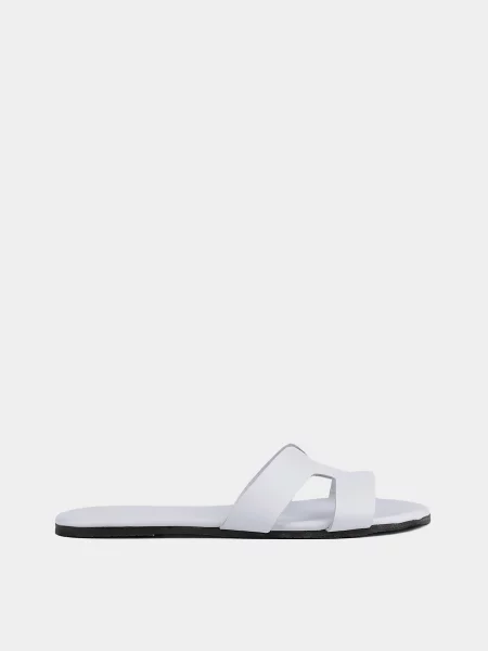 Шкіряні Шльопанці Attizzare білий