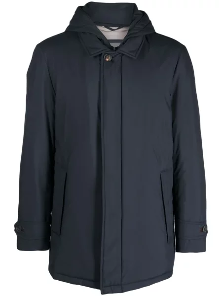 Geacă Corneliani cu glugă albastru