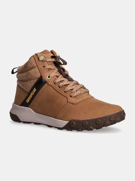 Caterpillar bőr sportcipő HEX READY MID barna