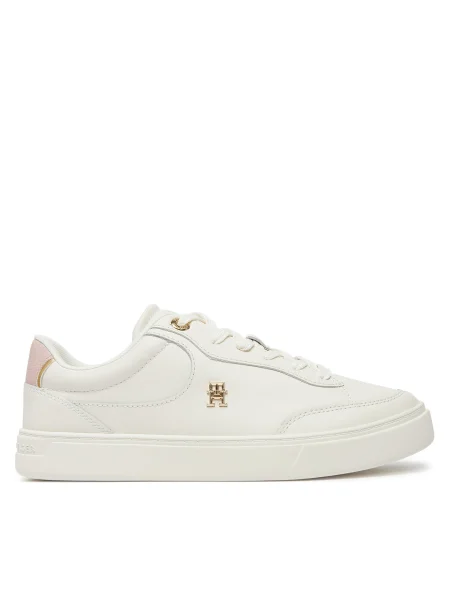 Pantofi Tommy Hilfiger din piele bej