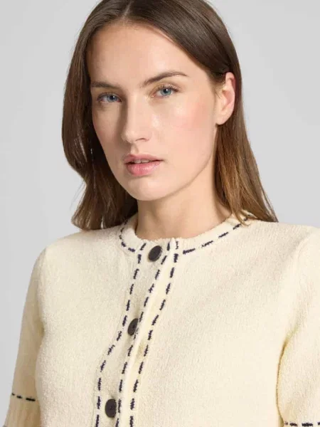 Kardigan rozpinany o kroju slim fit z naszywanymi Rich & Royal