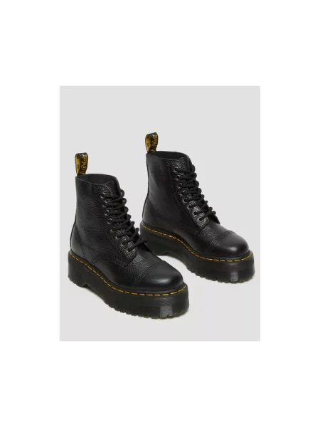 Botki Dr. Martens sznurowane skórzane czarne