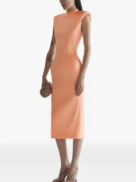 Rochie Mugler de costum portocaliu