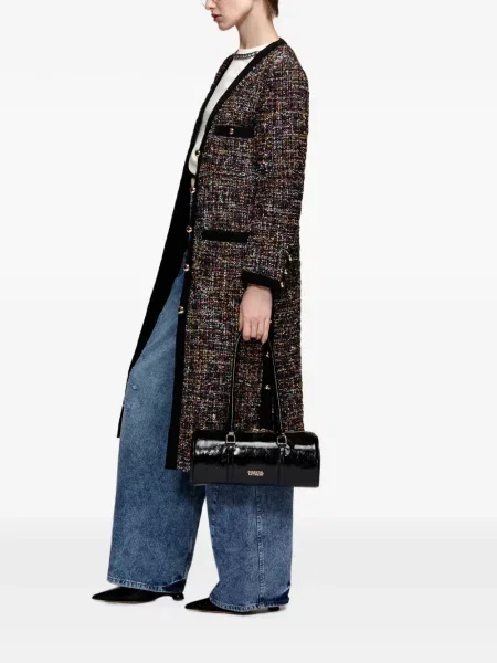Palton Essentiel Antwerp tricotate negru