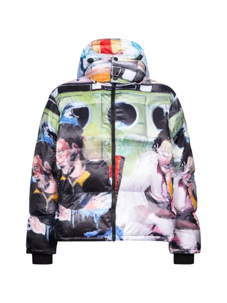 Palton Kidsuper cu imagine negru