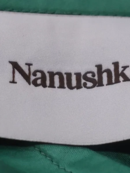 Костюм миди рокля Nanushka до коляното зелено
