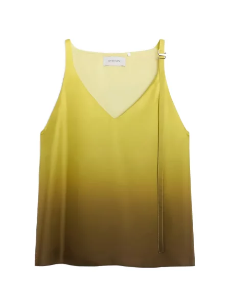 Top Sportmax cu decolteu în V galben