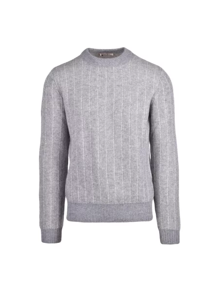 Sweter Wool & Co wełniany szary