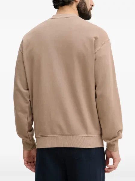 Lung hanorac crewneck Benetton cu decolteu rotund