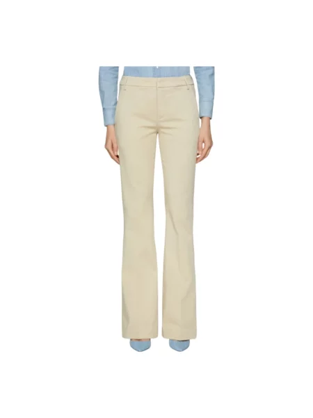 Talia сhinosy Dondup z wysoką talią beżowe