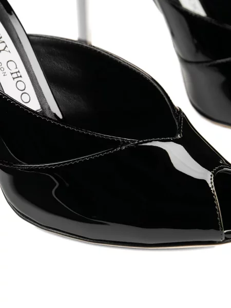 Papuci tip mules Jimmy Choo negru