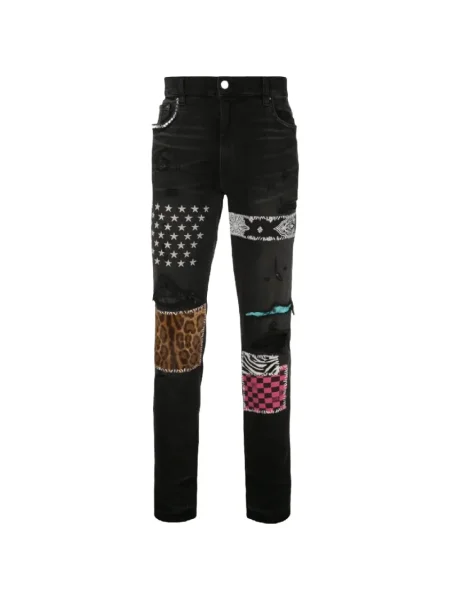 Straight fit džíny Amiri černé