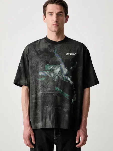 Off-White Dark Caravaggio tricou din pentru bărbați alb