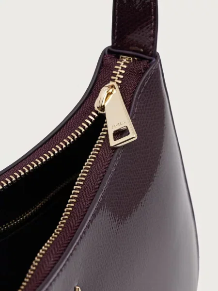 Кожаная сумка хобо Furla