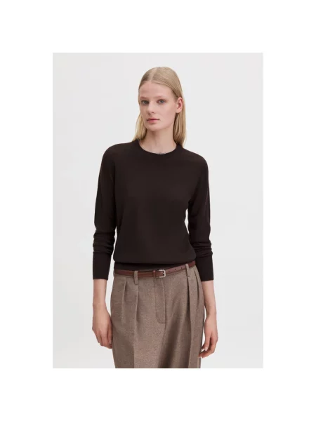 Sweter Filippa K wełniany brązowy