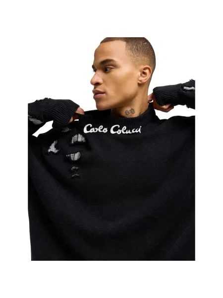 Sweter Carlo Colucci czarny