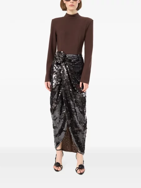 Rochie midi Rotate Birger Christensen maro