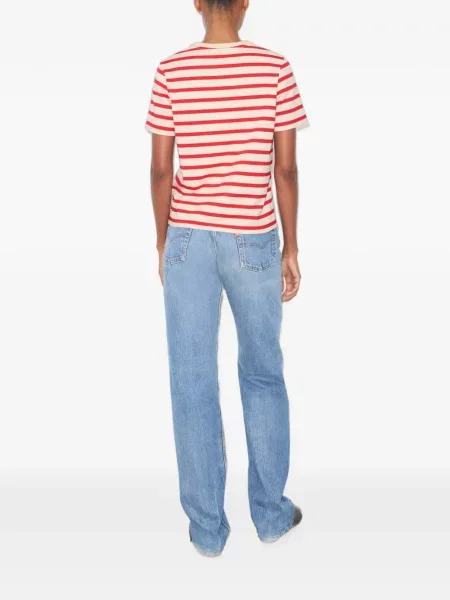Tricou Tory Burch cu dungi roșu