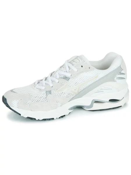 Semišové tenisky Mizuno biela